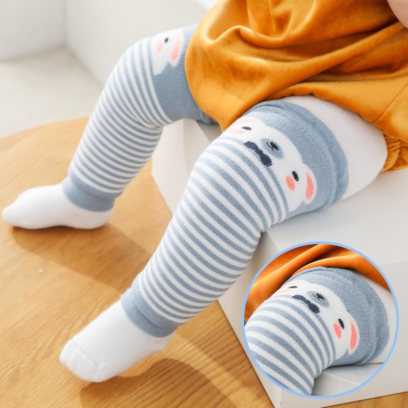 XEPST Pack of 3 Toddler Baby Leg Warmers, Cute Animal Pattern Unisex Long Legwarmers Knee Socks Baby Knee Protector Leg Sleeves Leggings for Baby Kids Toddlers Boys 0-3 Years, One Size - Image 5